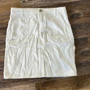 Vintage Faded Glory White Denim Shirt